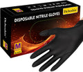 Black Nitrile Disposable Gloves – Box of 100 – Construction PPE