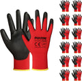 PU-Coated Work Gloves – General Duty – Pack of 12 – Construction PPE